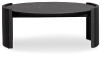 Nomad Black Ceramic Round Coffee Table
