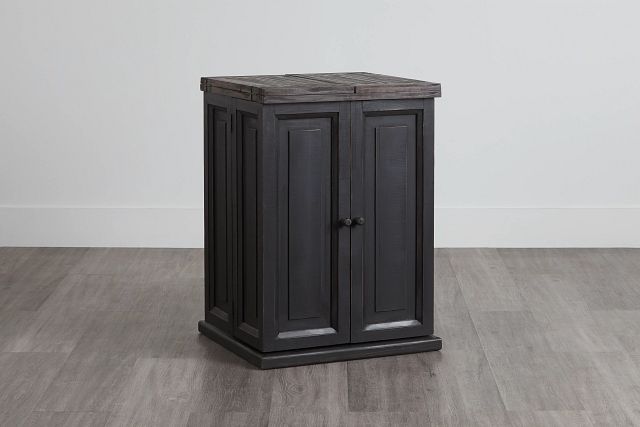 Connecticut Gray Wood Fold Out Bar