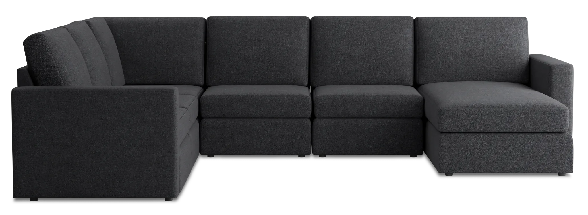 Citymod Dark Gray Fabric Medium Right Chaise Sectional