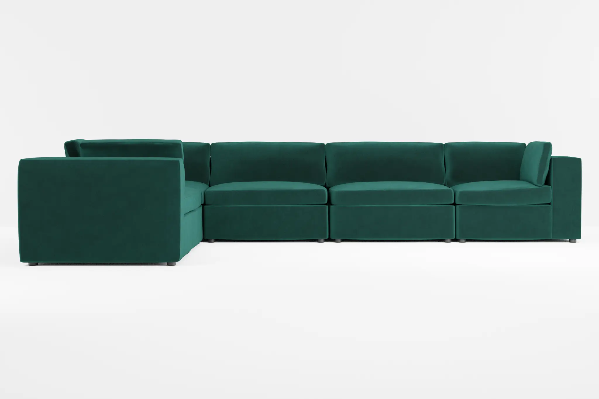Destin Joya Green Velvet 6-piece Modular Sectional Destin Joya Green Velvet 6-piece Modular Sectional