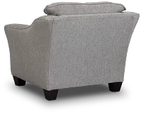 Avery Dark Gray Fabric Chair