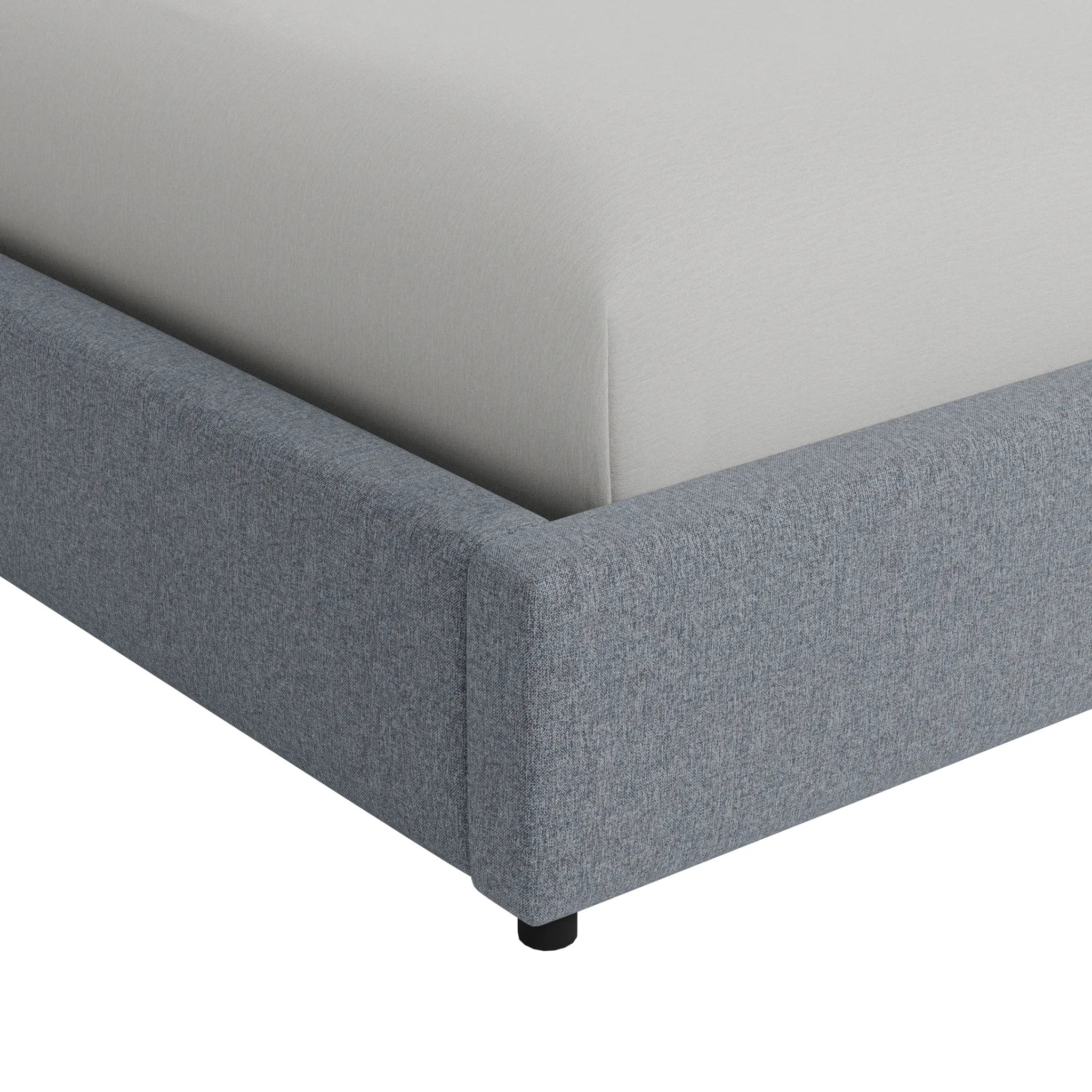 Captiva Elevation Gray 48" Upholstered Shelter Bed