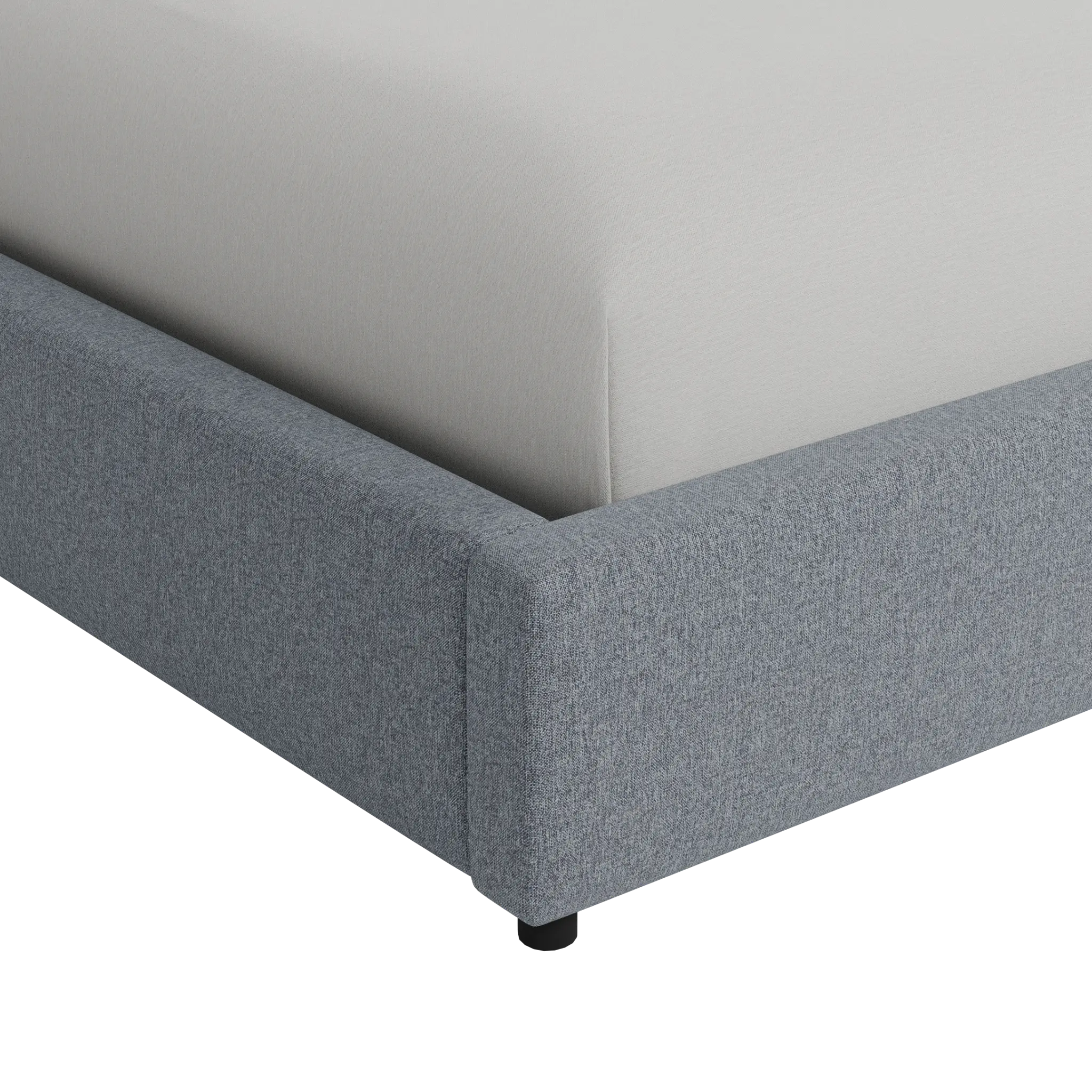 Captiva Elevation Gray 48" Upholstered Shelter Bed Captiva Elevation Gray 48" Upholstered Shelter Bed