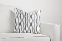 Ohgee Blue 18" Accent Pillow