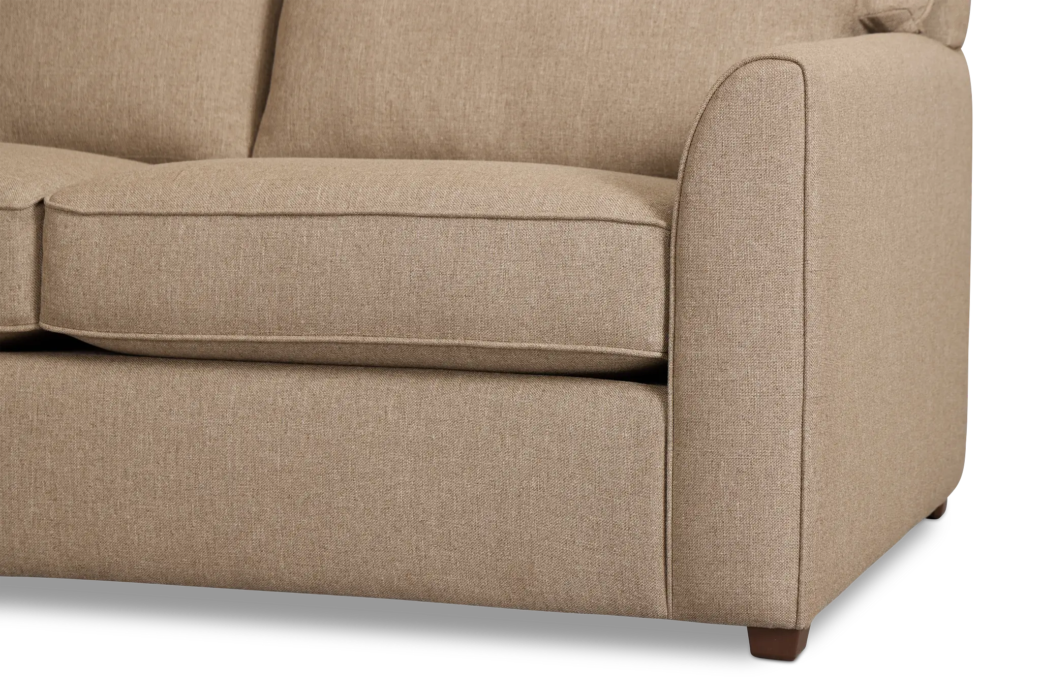 Tate Brown Fabric Large Left Chaise Sectional Tate Brown Fabric Large Left Chaise Sectional