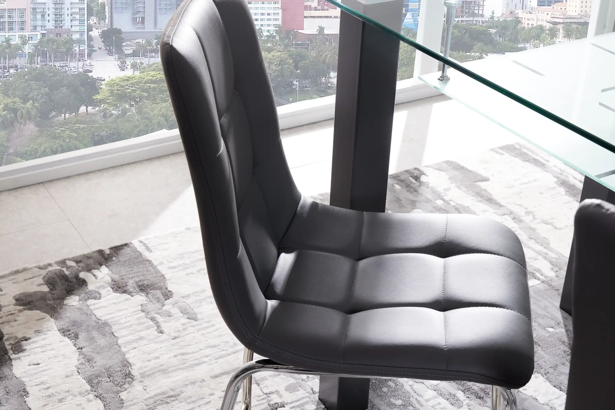 Vienna Dark Gray 24" Upholstered Barstool Vienna Dark Gray 24" Upholstered Barstool