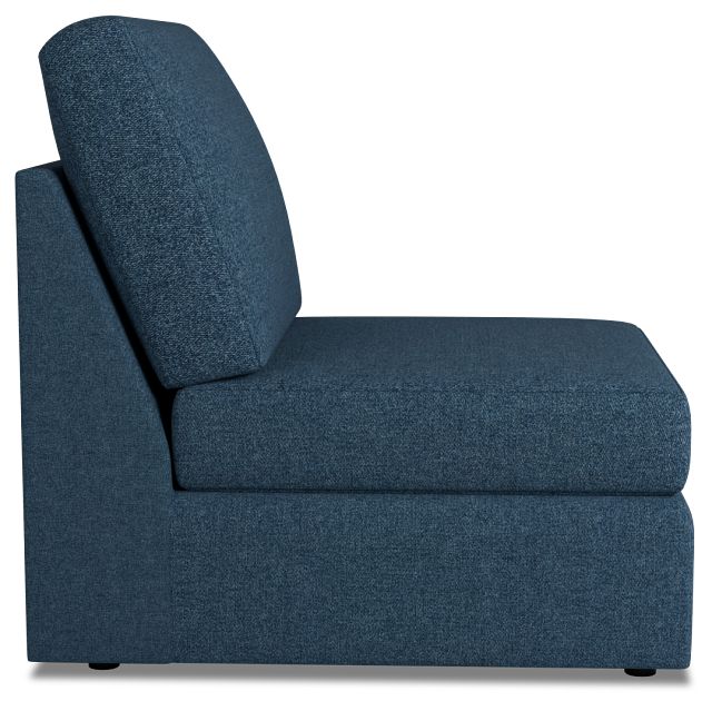 Citymod Blue Fabric Armless Chair