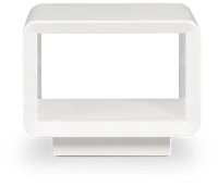 Zayden White Square End Table