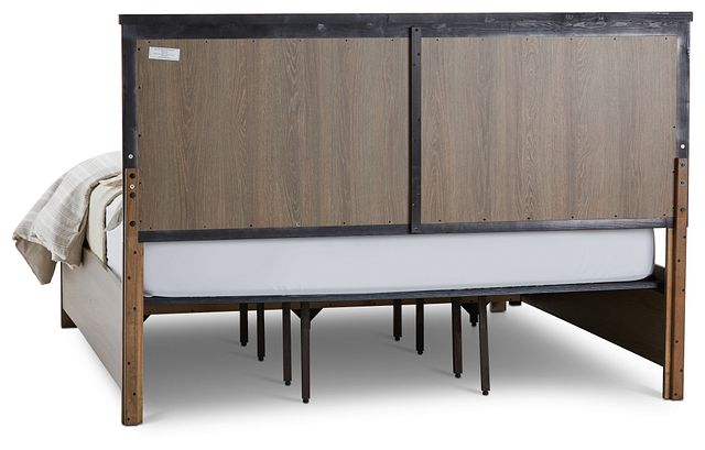 Lancaster Mid Tone Wood Panel Storage Bed