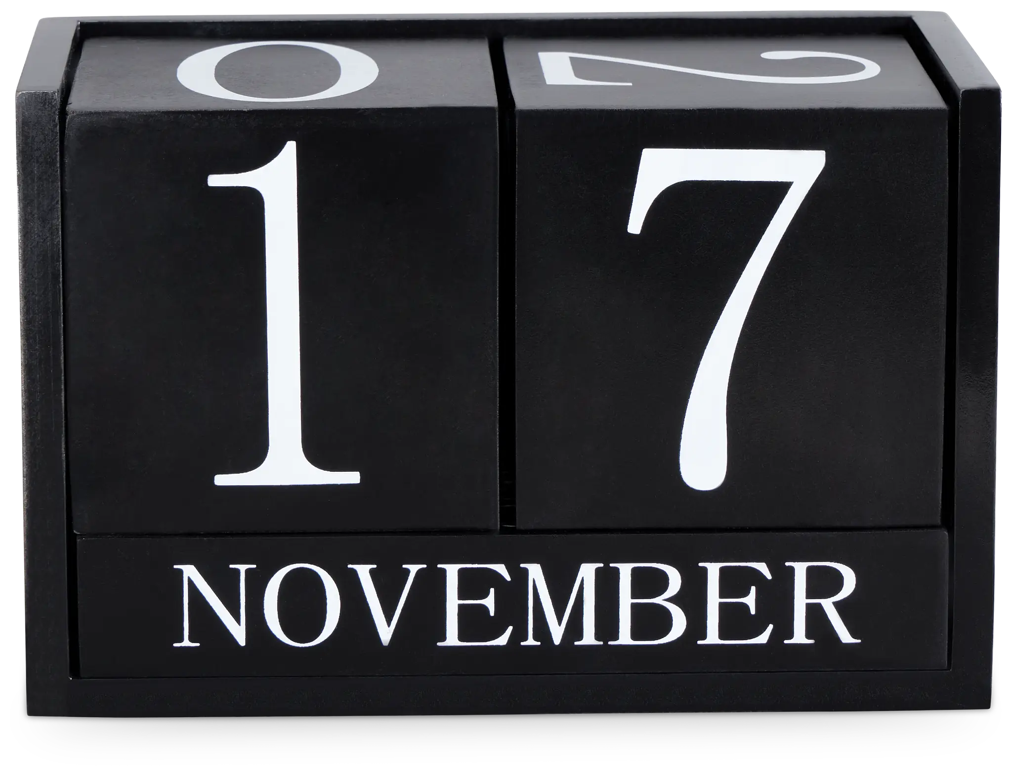 Kibo Black Wood Calendar Kibo Black Wood Calendar