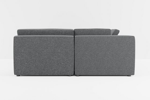 Destin Delray Dark Gray Fabric 6-piece Pit Sectional