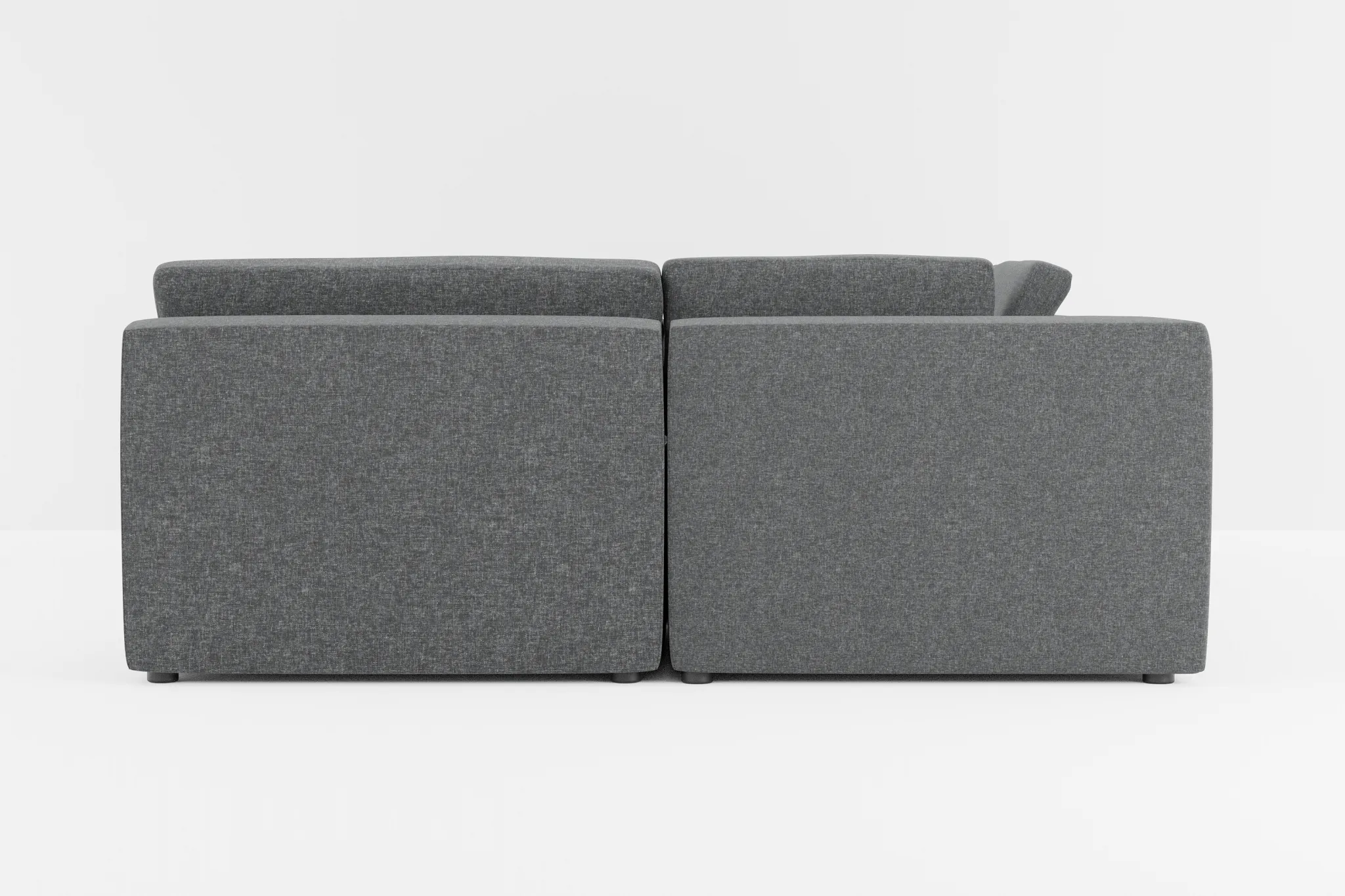 Destin Delray Dark Gray Fabric 6-piece Pit Sectional