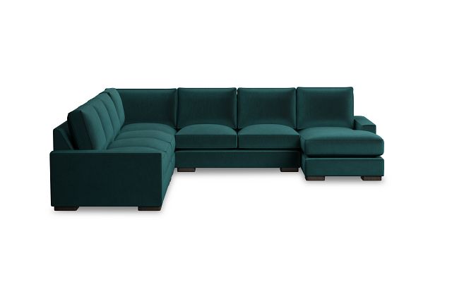 Edgewater Joya Teal Large Right Chaise Sectional