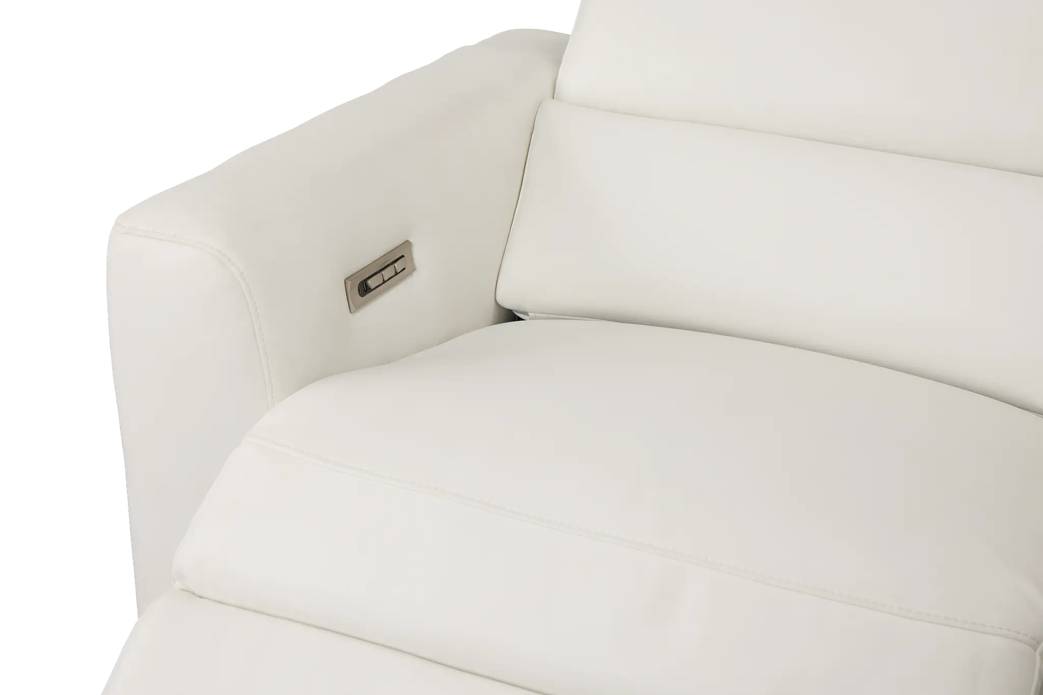 Melody White Storage Small Dual Power Right Chaise Sectional Melody White Storage Small Dual Power Right Chaise Sectional