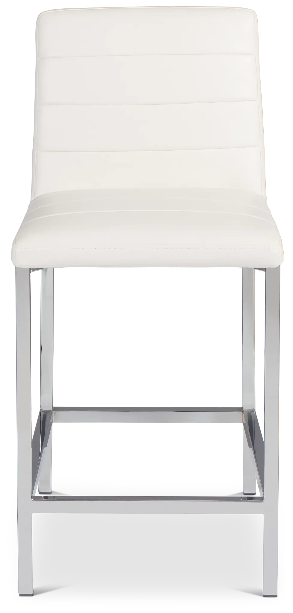 Amalfi White 24" Upholstered Barstool