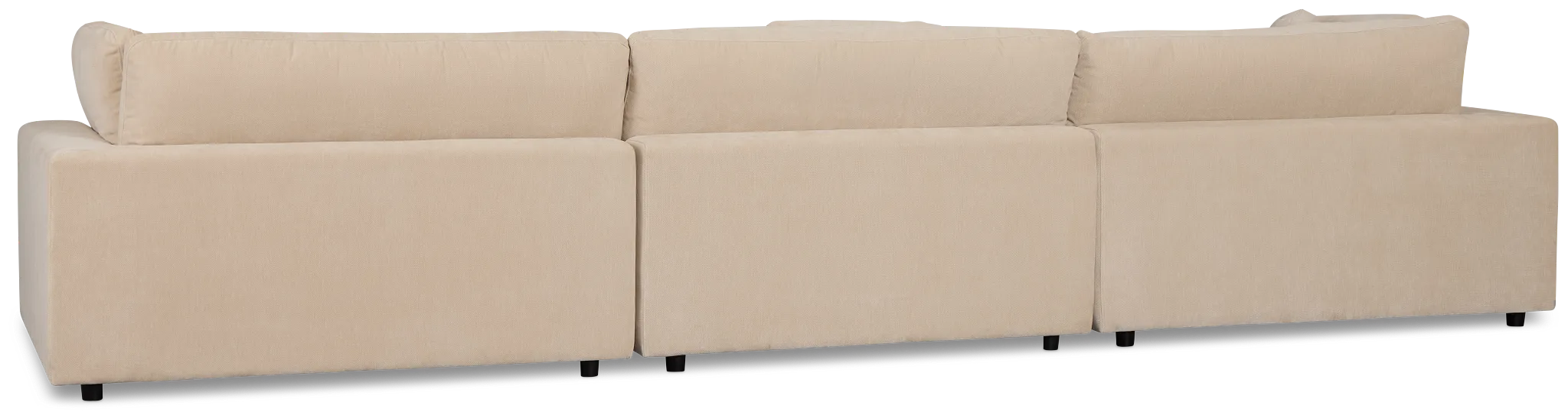 Lounge Light Beige Small Chaise Sectional