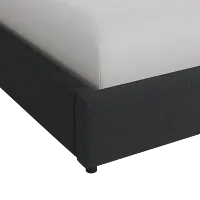 Grayton Elite Black 44" Upholstered Platform Bed