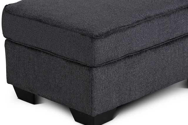 Altari Dark Gray Micro Ottoman