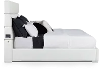 Miami White Uph Platform Bed