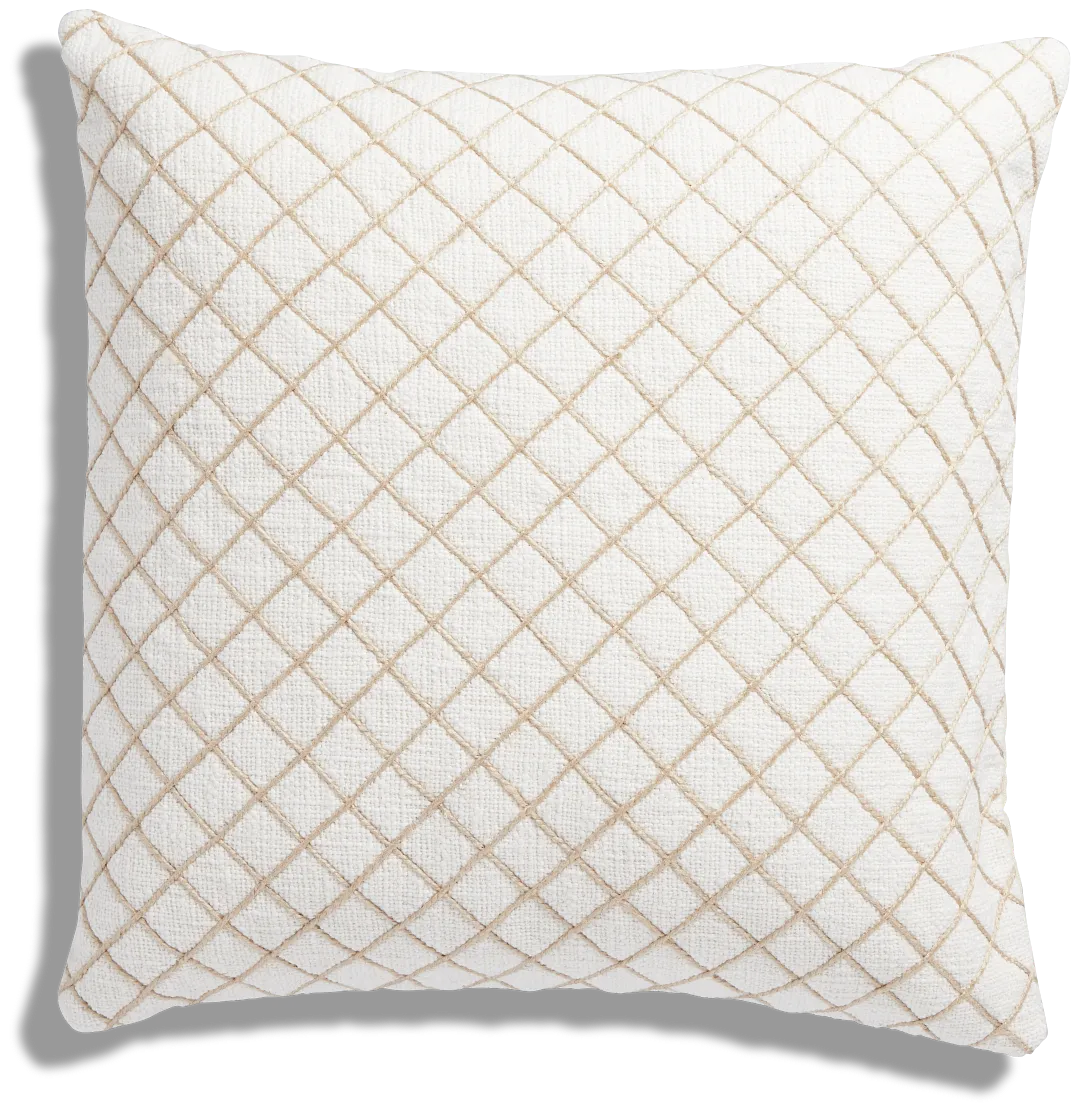 Wren Beige 22" Accent Pillow