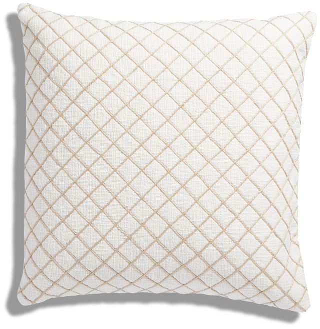 Wren Beige 22" Accent Pillow