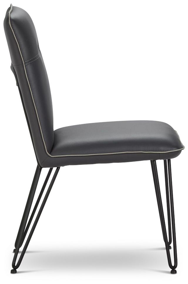 Demi Dark Gray Upholstered Side Chair