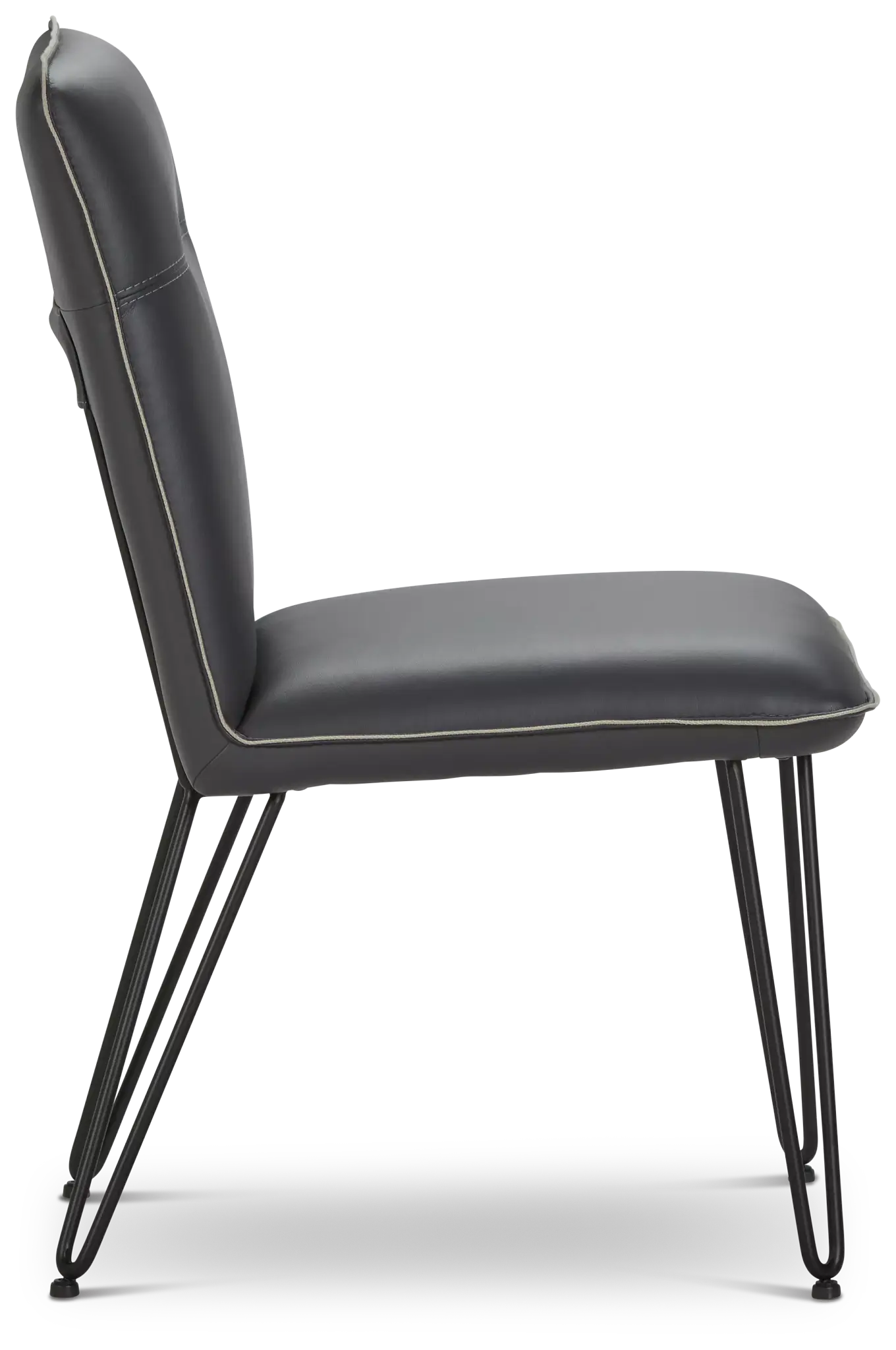 Demi Dark Gray Upholstered Side Chair Demi Dark Gray Upholstered Side Chair