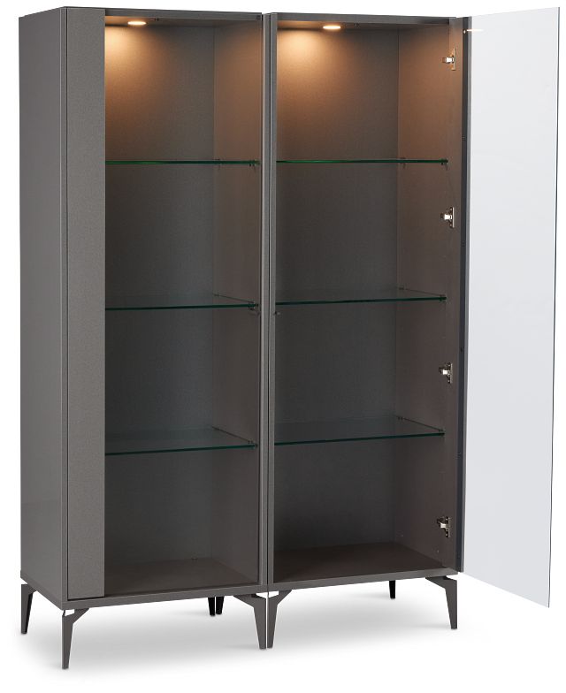 Oslo Gray Curio Cabinet