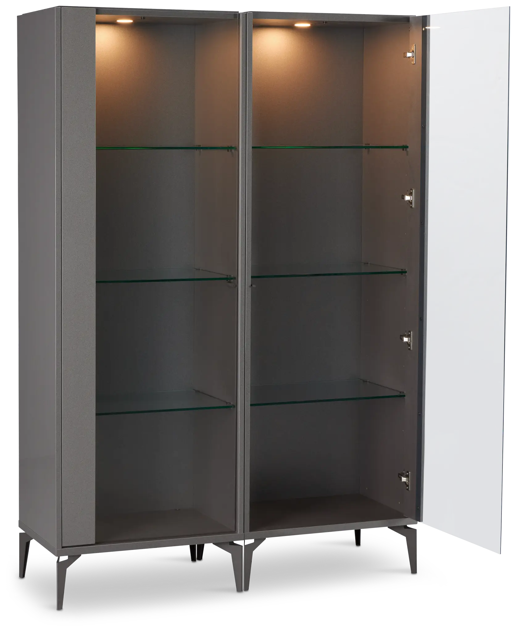 Oslo Gray Curio Cabinet Oslo Gray Curio Cabinet
