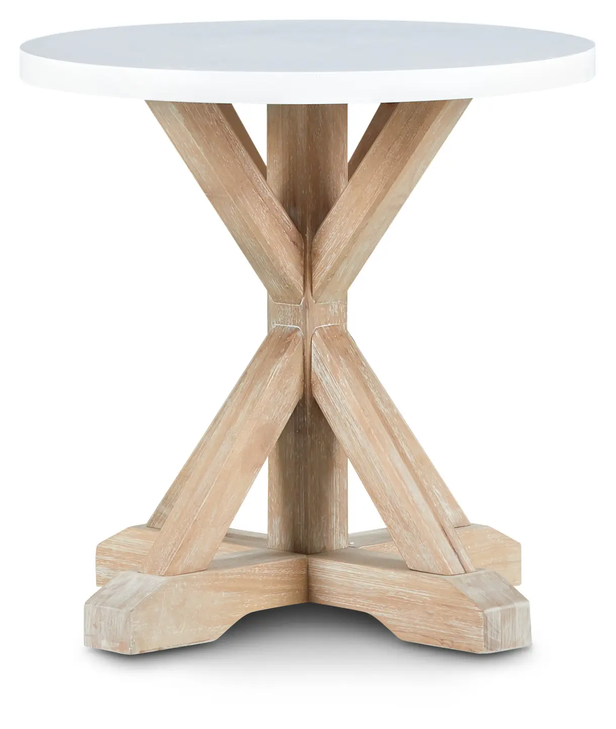 Boca Grande Two-tone Round Nightstand Boca Grande Two-tone Round Nightstand