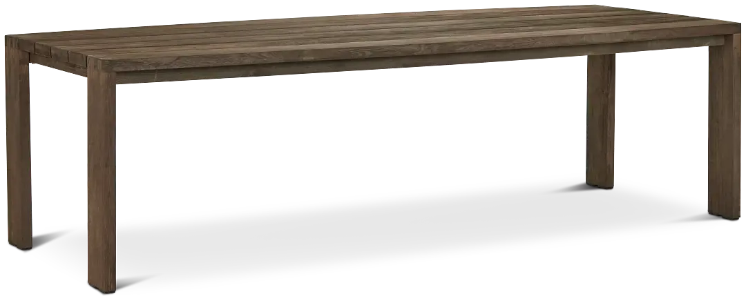 Linear Teak 102" Rectangular Table Linear Teak 102" Rectangular Table