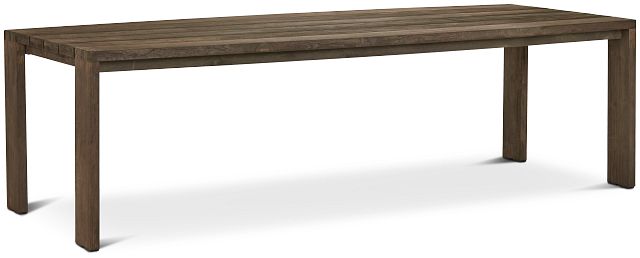 Linear Teak 102" Rectangular Table