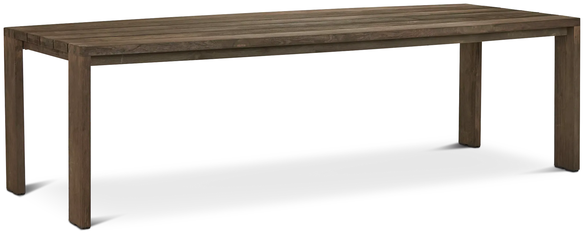 Linear Teak 102" Rectangular Table