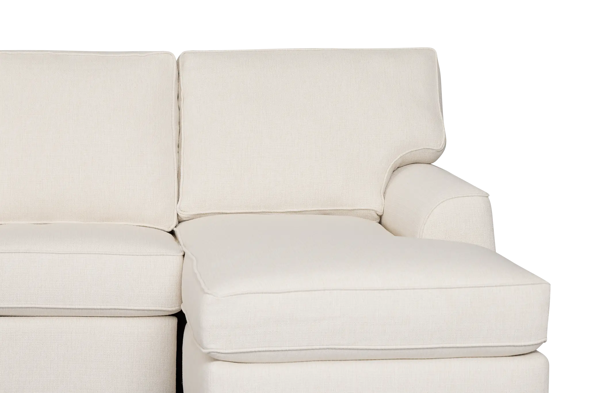 Sinclair Light Beige Fabric Small Right Chaise Sectional Sinclair Light Beige Fabric Small Right Chaise Sectional