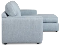 Rhodes Light Blue Fabric Right Chaise Sectional