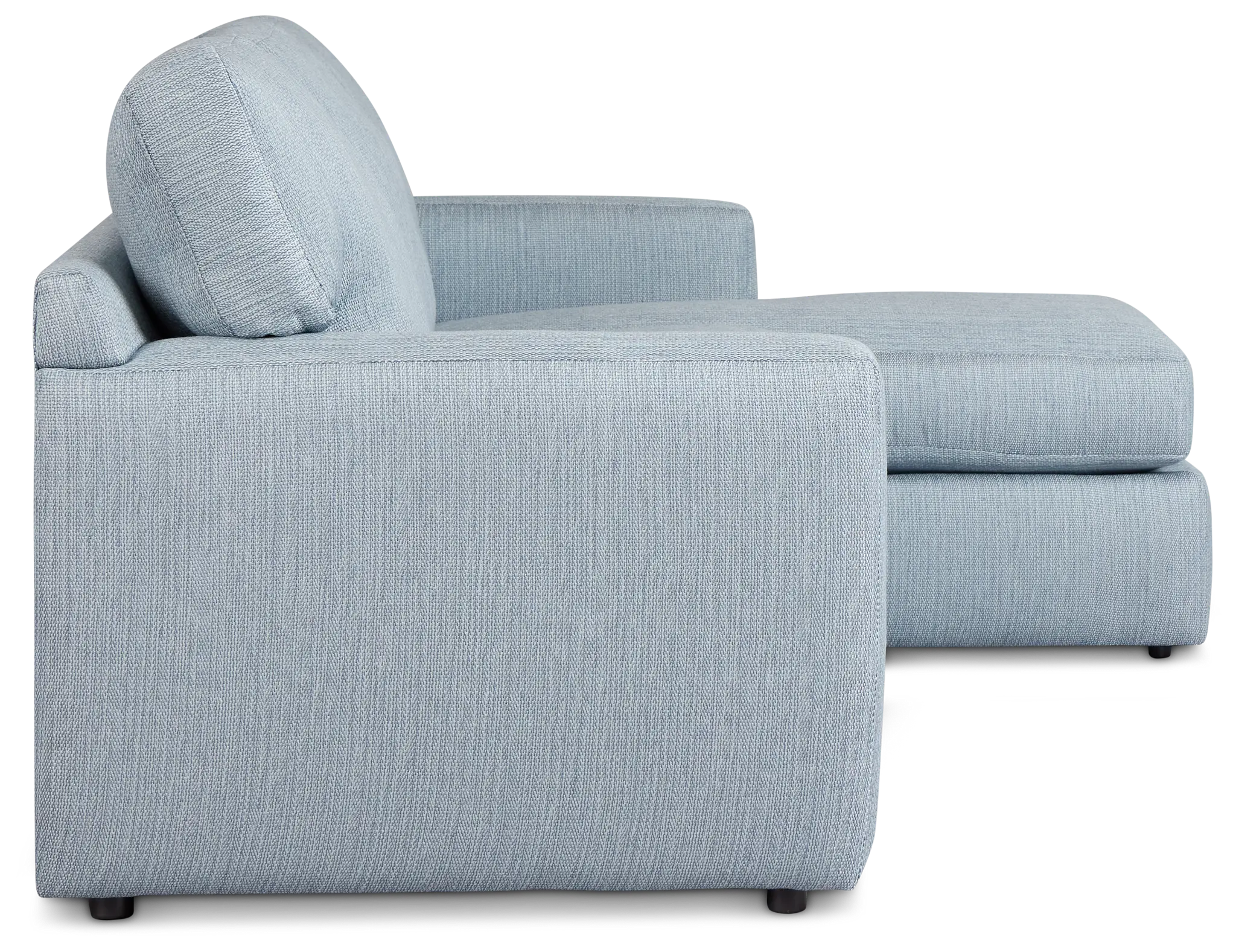 Rhodes Light Blue Fabric Right Chaise Sectional Rhodes Light Blue Fabric Right Chaise Sectional