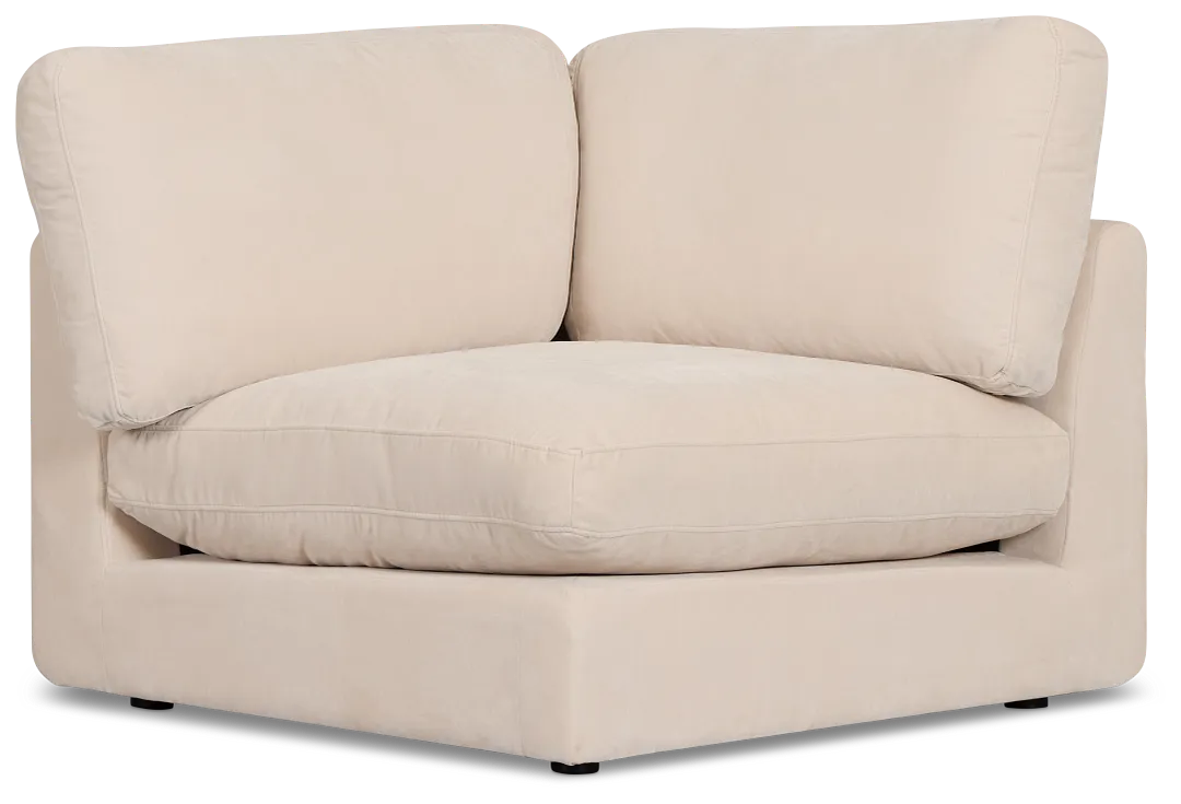Jules Ivory Velvet Wedge