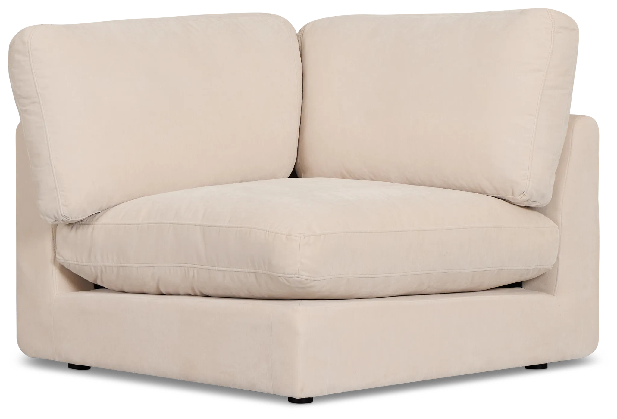 Jules Ivory Velvet Wedge