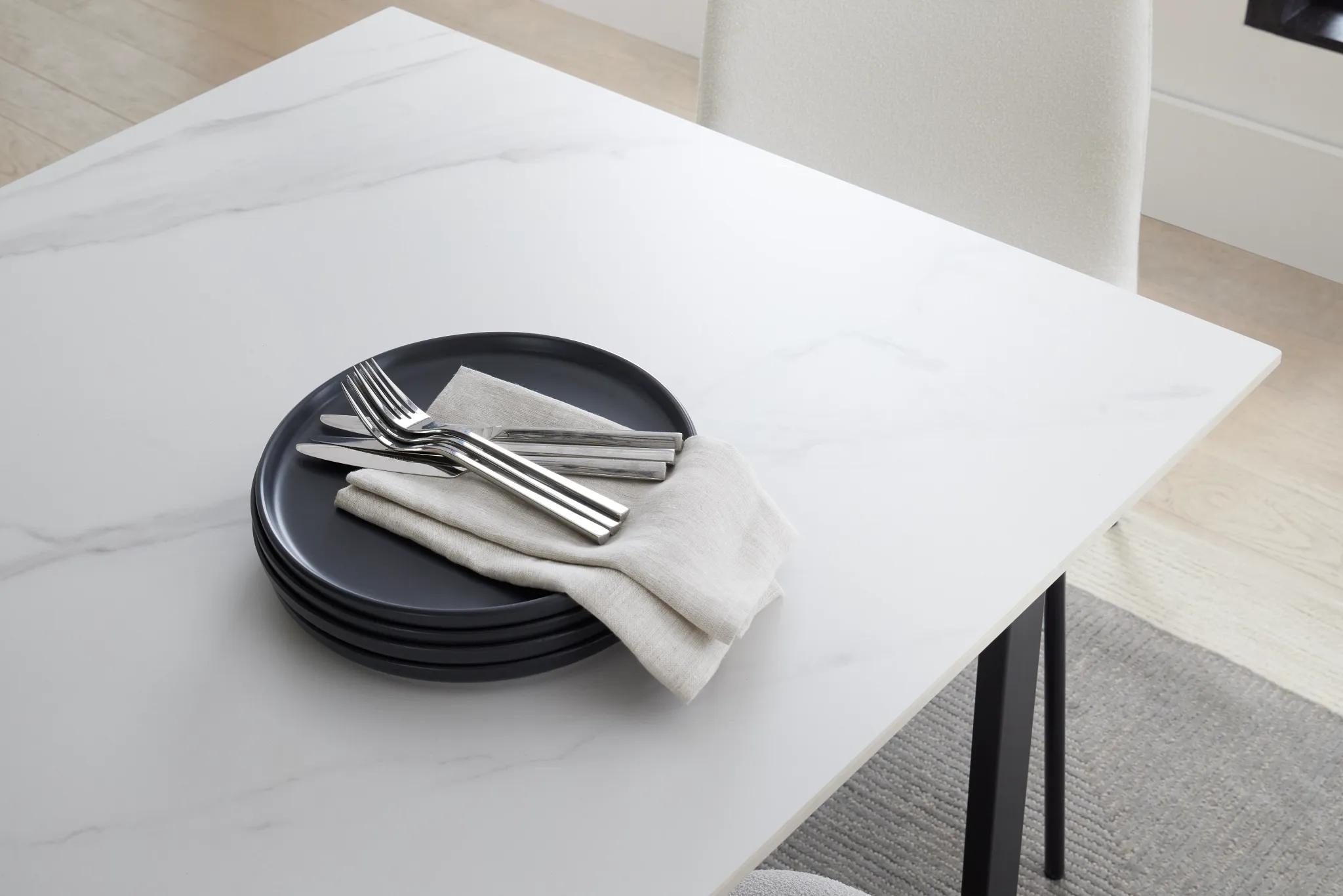 Paxton White Rectangular Table