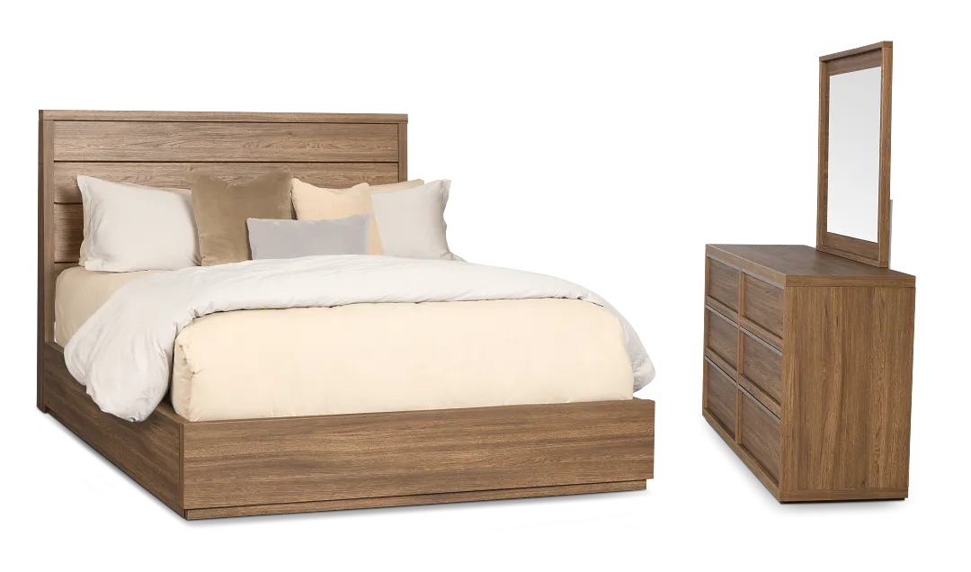 Capraia Dark Tone Panel Bedroom