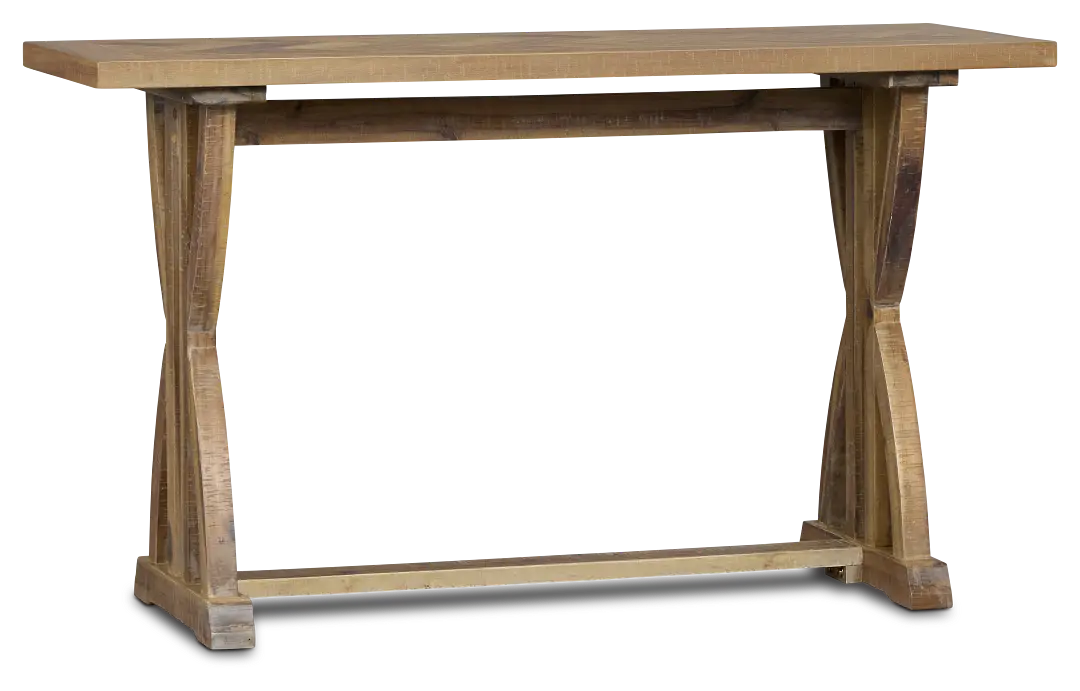 Joplin Light Tone Trestle Sofa Table Joplin Light Tone Trestle Sofa Table