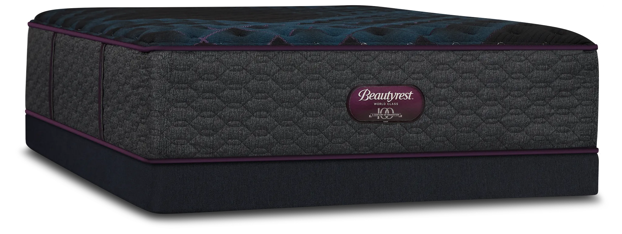 Beautyrest World Class Level 3 Extra Firm Low-profile Mattress Set