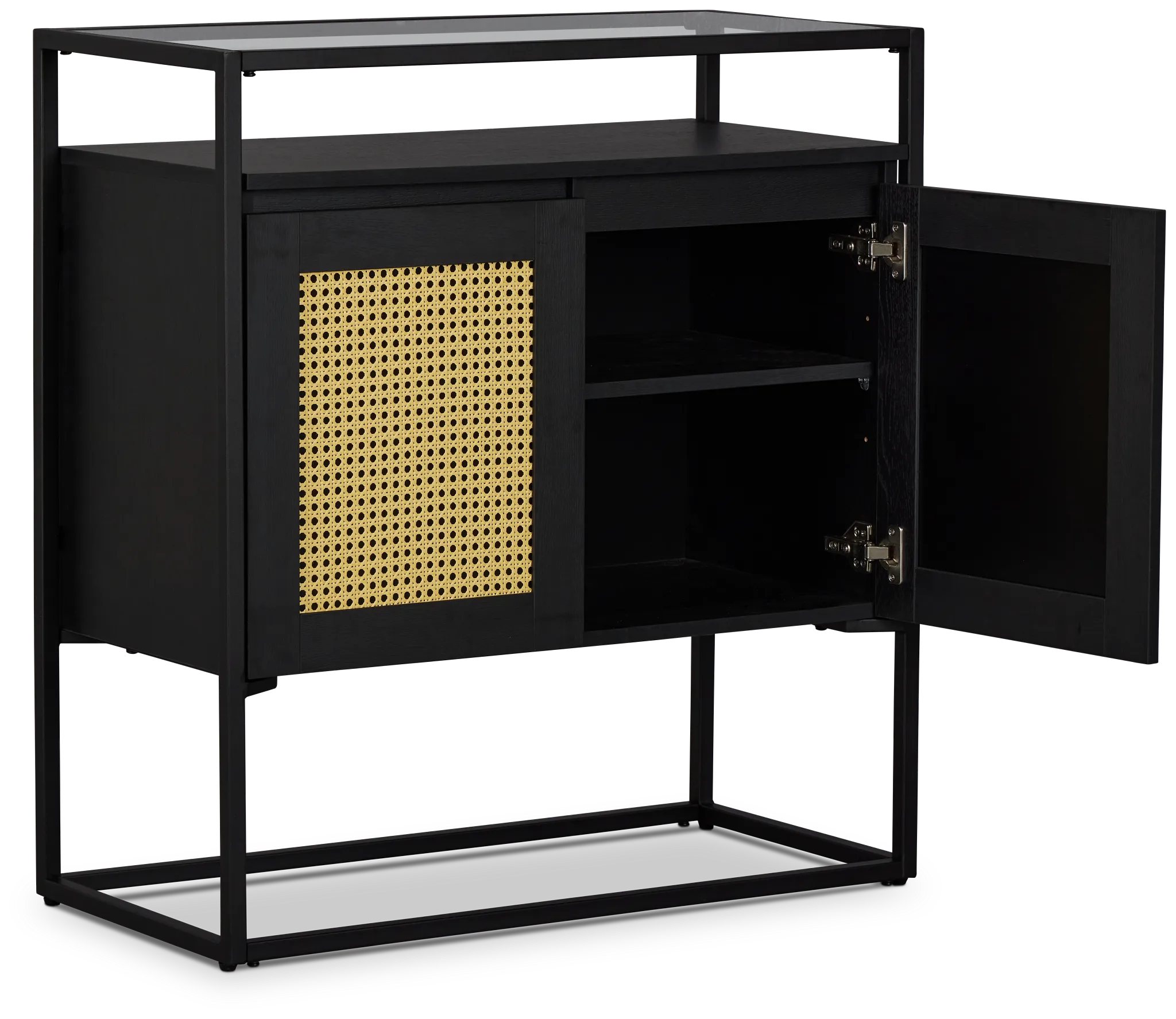 Dax Black Two-door Cabinet