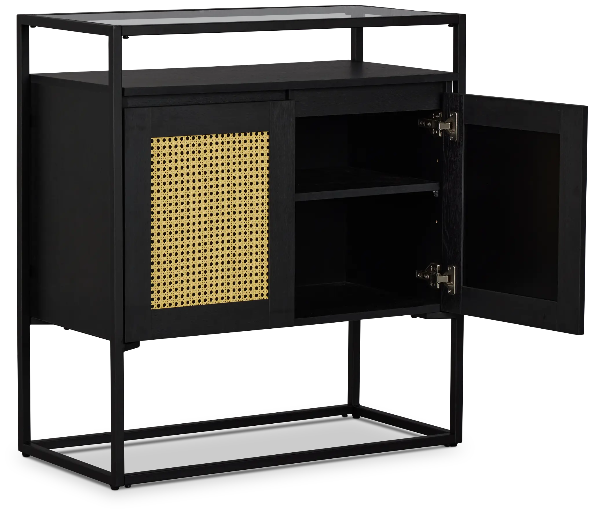 Dax Black Two-door Cabinet Dax Black Two-door Cabinet
