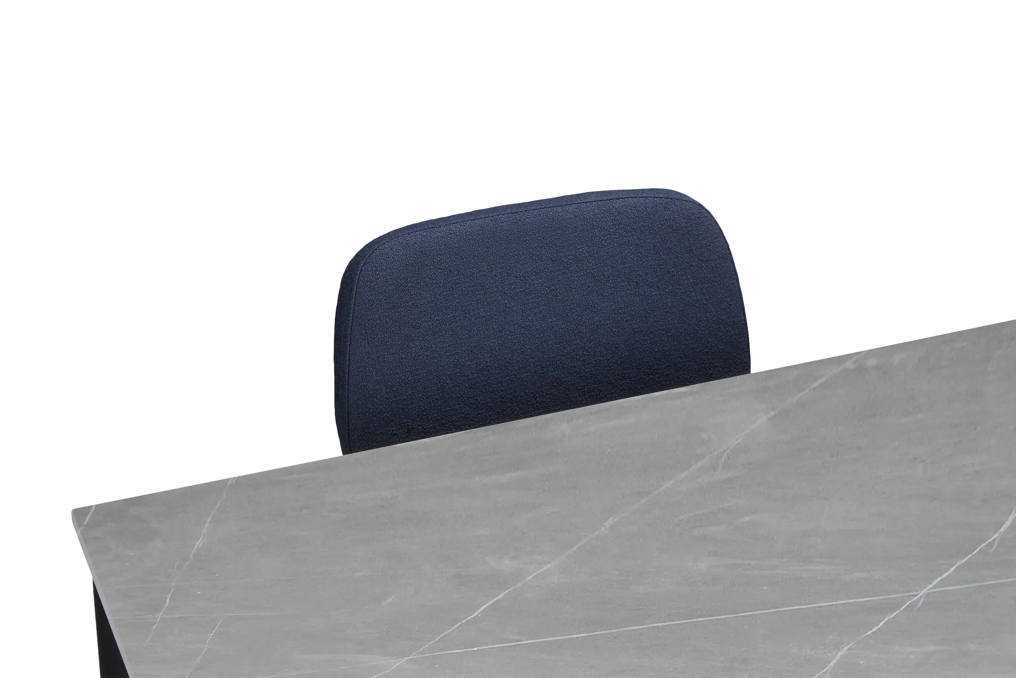 Andover Gray Rect Table & 4 Dark Blue Upholstered Chairs Andover Gray Rect Table & 4 Dark Blue Upholstered Chairs