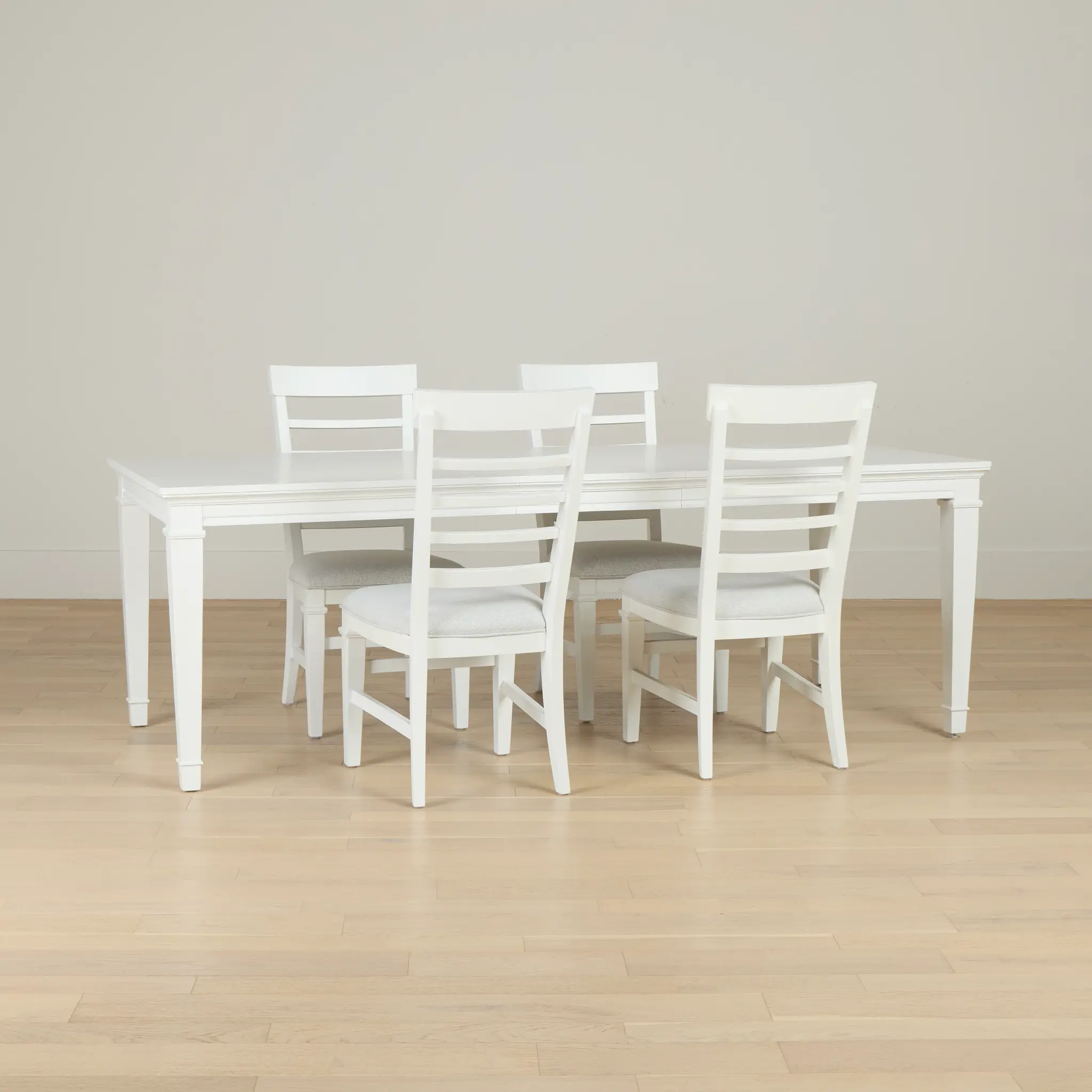 Cape Cod Ivory Rect Table & 4 Upholstered Chairs Cape Cod Ivory Rect Table & 4 Upholstered Chairs