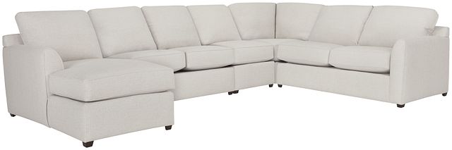 Asheville Light Taupe Cool Mfoam Left Chaise Memory Foam Sleeper Sectional