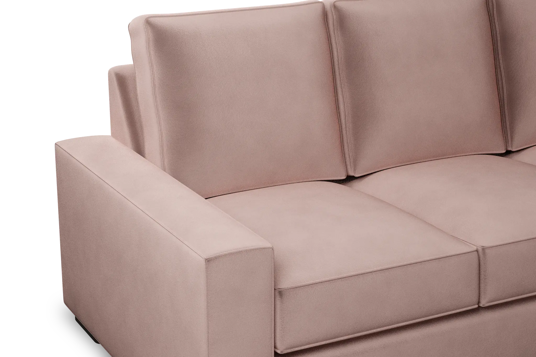 Edgewater Joya Light Pink 84" Sofa W/ 3 Cushions Edgewater Joya Light Pink 84" Sofa W/ 3 Cushions