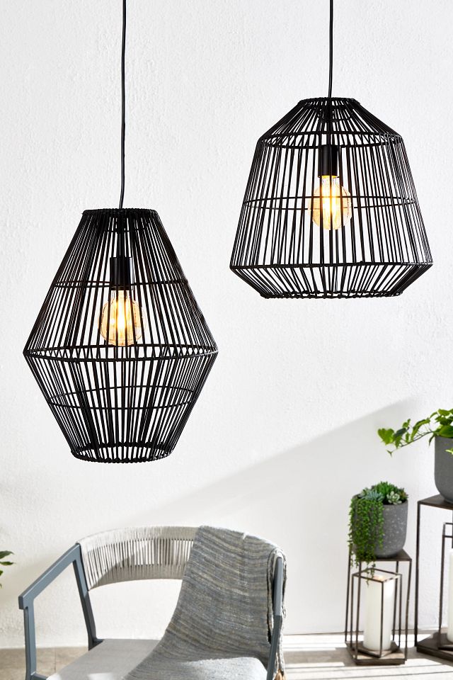 Malaca Black Bamboo Pendant