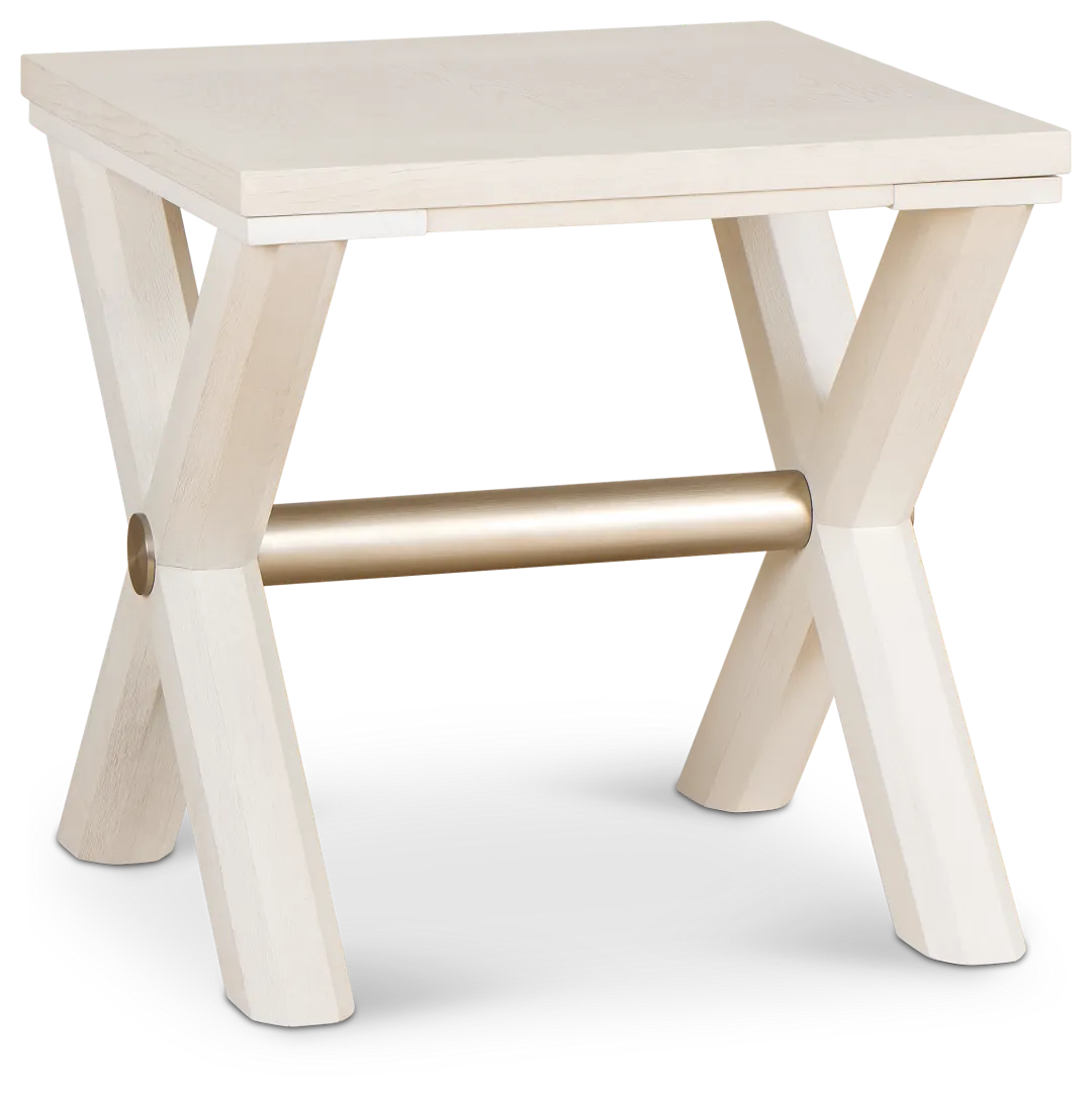 Brookside White End Table